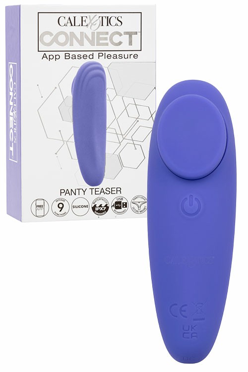 Connect Panty Teaser 3.75″ App Controlled Panty Vibrator Vibrating Panties Blue