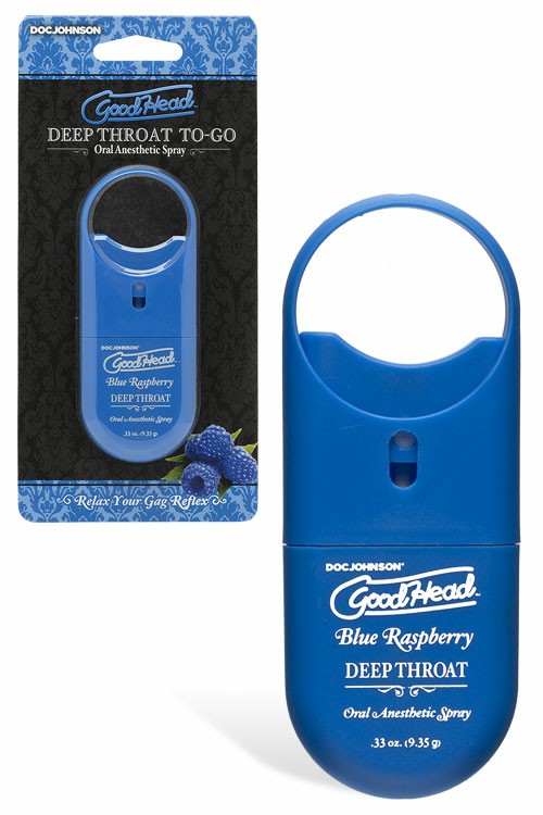 Deep Throat Spray Blue Raspberry Flavour (9G/33Oz) Lubes & Essentials Blue Raspberry