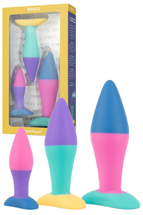 Koda 3 Piece Butt Plug Set Anal Toys Multi