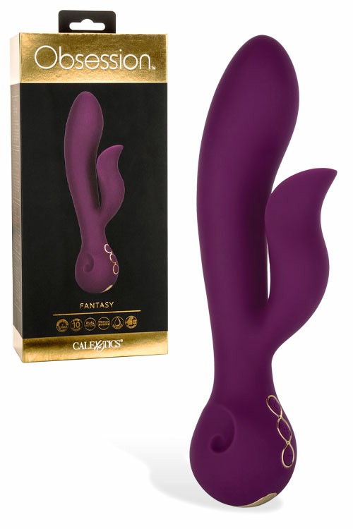 Obsession Fantasy 8.75″ Rabbit Vibrator Rabbit Vibrators Purple