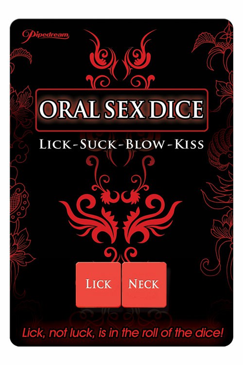 Oral Sex Dice Couples Toys Black/Red