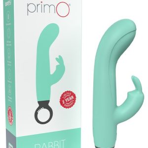 Primo Rabbit Vibrator With Flicking Clitoral Teaser Rabbit Vibrators Blue