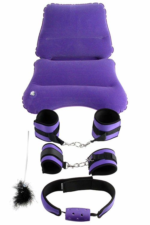 Purple Pleasure Bondage Set (6 Pce) Bondage Purple/Black