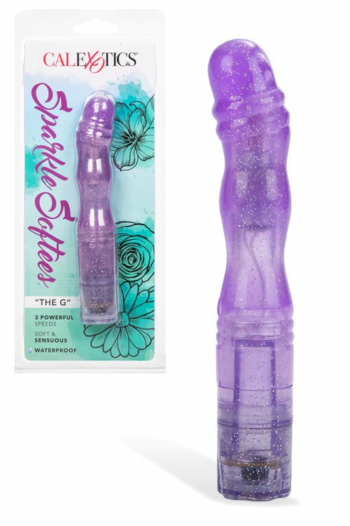 Sparkle Softees ‘The G’ 5.25″ G Spot Vibrator G-Spot Vibrators Purple