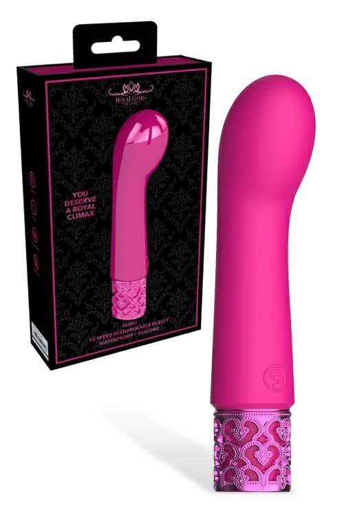 Toys 4.7″ Royal Gems Bijou Bullet Vibrator Bullet Vibrators Pink