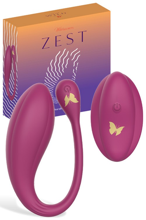 Zest 4.5″ Wearable Vibrating Egg Vibrating Eggs Dark Pink